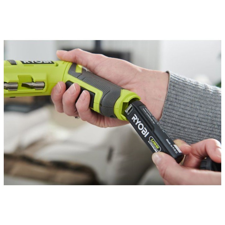 RYOBI Tournevis électrique 4V USB Lithium - batterie 2Ah + chargeur - RSDP4-120G