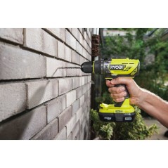 RYOBI Pack 4 outils ONE+ 18V perceuse a percussion + meuleuse + scie s