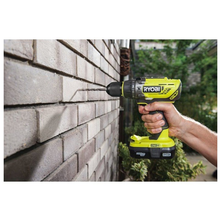 RYOBI Pack 4 outils ONE+ 18V perceuse a percussion + meuleuse + scie sauteuse + ponceuse + batt. 5Ah & 2Ah + sac R18CK4F-252S