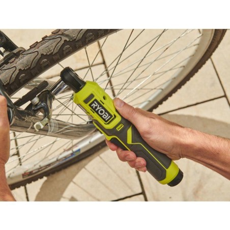 RYOBI Clé a cliquet 4V USB Lithium mécanique - batterie 2Ah + chargeur - RR14W4-120G