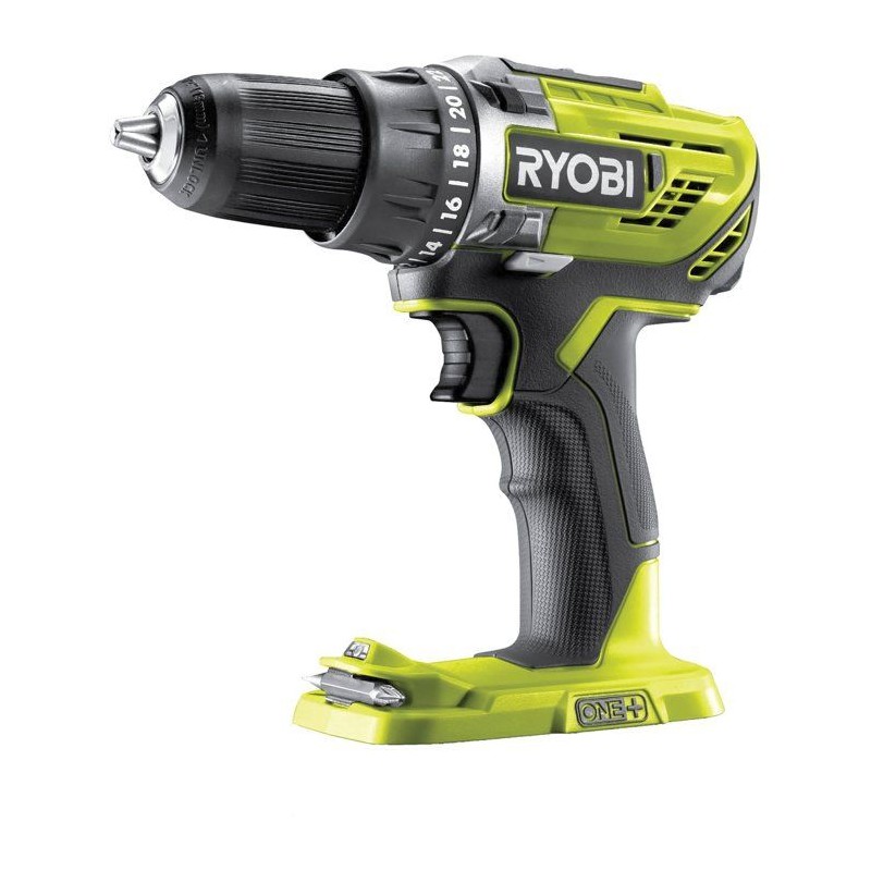 RYOBI Perceuse-visseuse 18V ONE+ - sans batterie ni chargeur - R18DD3-