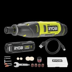 RYOBI Mini-outil rotatif 4V USB Lithium - batterie 2Ah + chargeur - RR