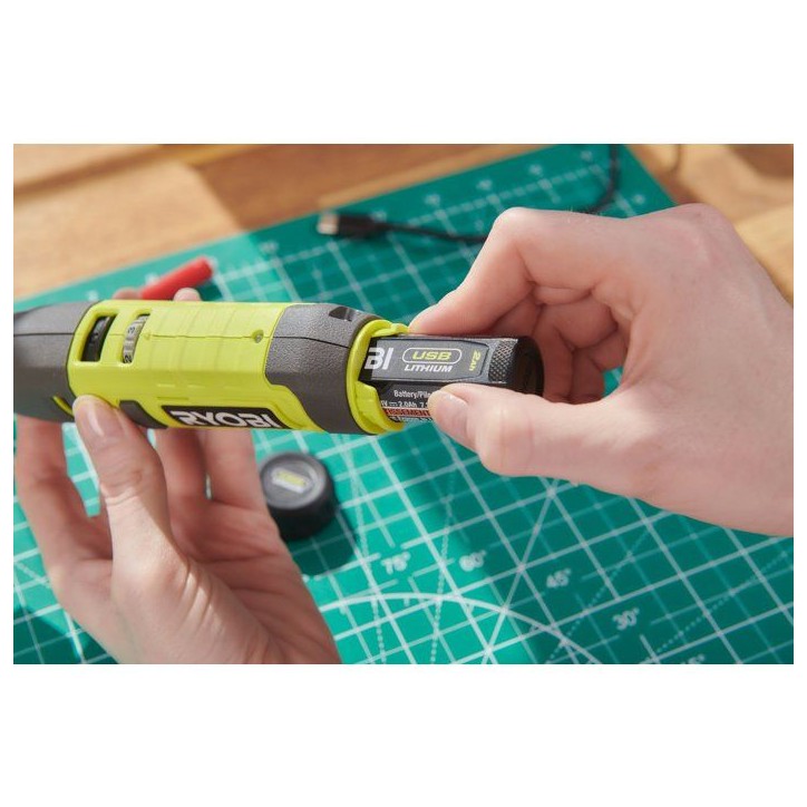 RYOBI Mini-outil rotatif 4V USB Lithium - batterie 2Ah + chargeur - RRT4-120GA15