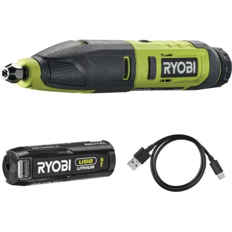 RYOBI Outil de sculpture 4V USB Lithium - batterie 2Ah + chargeur - RP