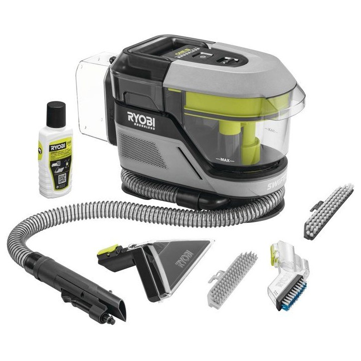 RYOBI Détacheur Brushless 18V ONE+ tissus moquettes voiture - sans batterie ni chargeur - RDC18BL-0 RYOBI Détacheur Brushless 18V ONE+ tissus moquettes voiture - sans batterie ni chargeur - RDC18BL-0