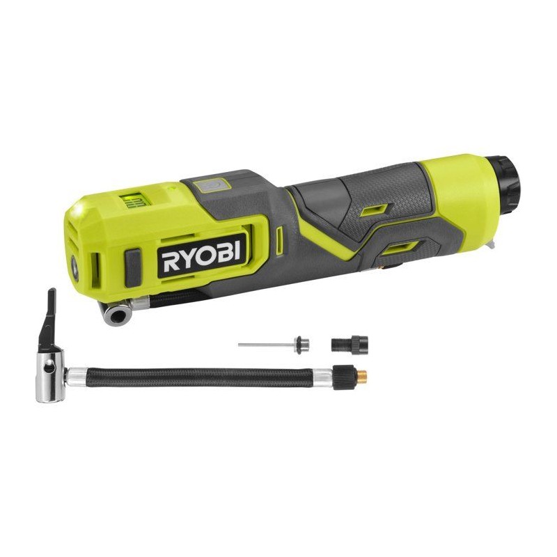 RYOBI Gonfleur 4V USB Lithium pneus vélo ballons - sans batterie ni c