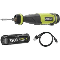 RYOBI Fer a souder 4V USB Lithium - batterie 2Ah + chargeur - RSI4-120