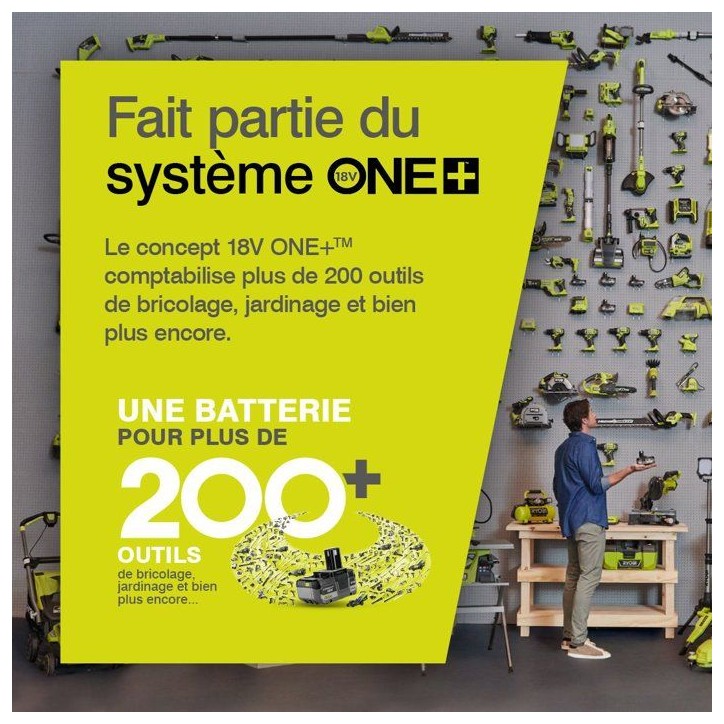RYOBI Gonfleur 18V ONE+ matelas et bouées - sans batterie ni chargeur - RVI18-0 RYOBI Gonfleur 18V ONE+ matelas et bouées - sans batterie ni chargeur - RVI18-0