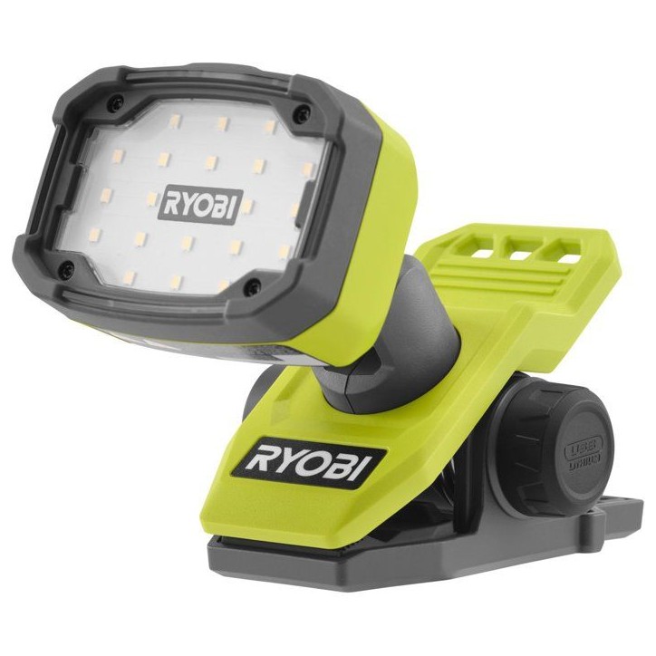 RYOBI Lampe sur pince 4V USB Lithium - sans batterie ni chargeur - RLC4-0