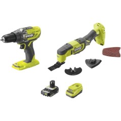 RYOBI Pack 2 outils ONE+ 18V perceuse-visseuse + outil multifonction o