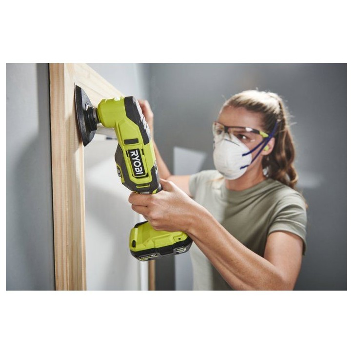 RYOBI Pack 2 outils ONE+ 18V perceuse-visseuse + outil multifonction oscillant + batterie 2Ah + chargeur R18CK2G-1C20G