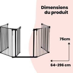 SAFETY 1ST Barriere modulaire 5 panneaux, barriere sécurité extra la