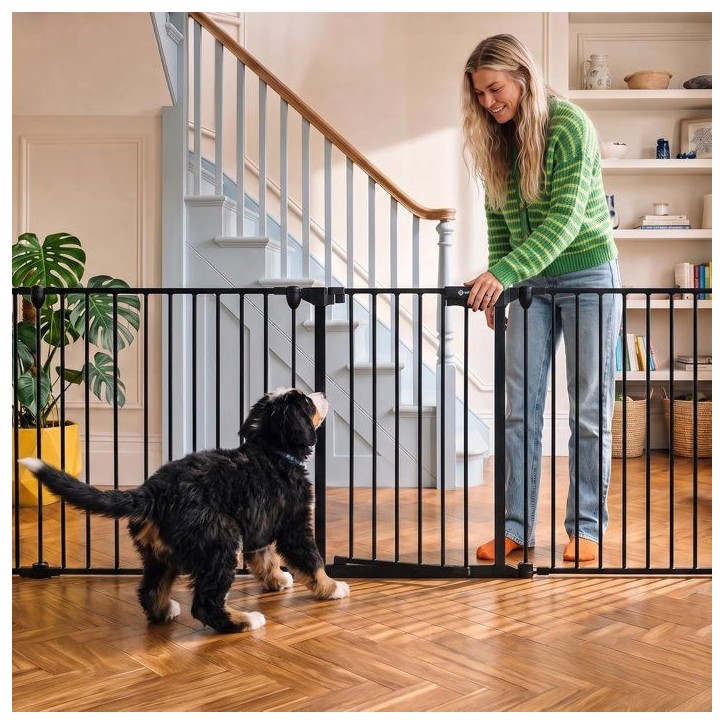 SAFETY 1ST Barriere modulaire 5 panneaux, barriere sécurité extra large 3 m, Ouverture dans les 2 sens, Installation facile, N SAFETY 1ST Barriere modulaire 5 panneaux, barriere sécurité extra large 3 m, Ouverture dans les 2 sens, Installation facile, N