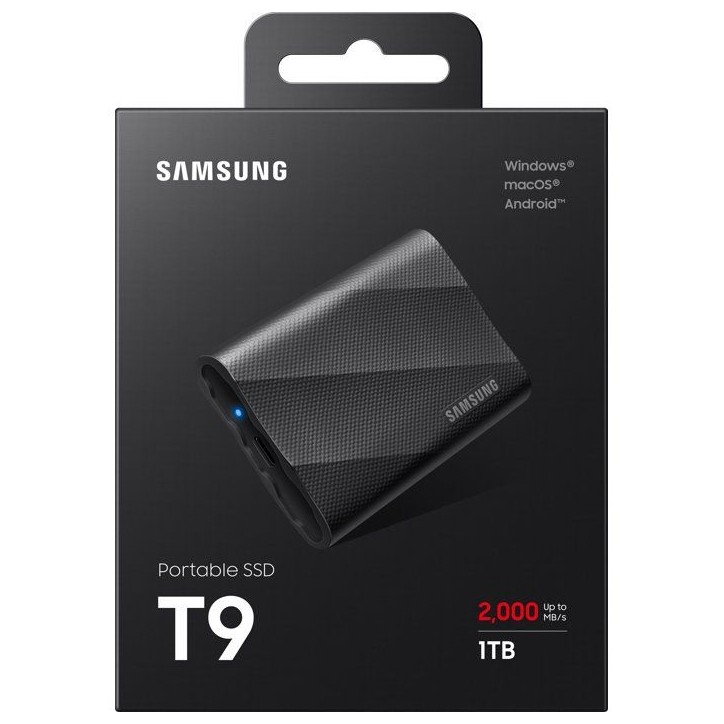 SAMSUNG - T9 - SSD Externe - 1 To - USB 3.2 - Vitesse lecture jusqu'a 2 000 Mo/s