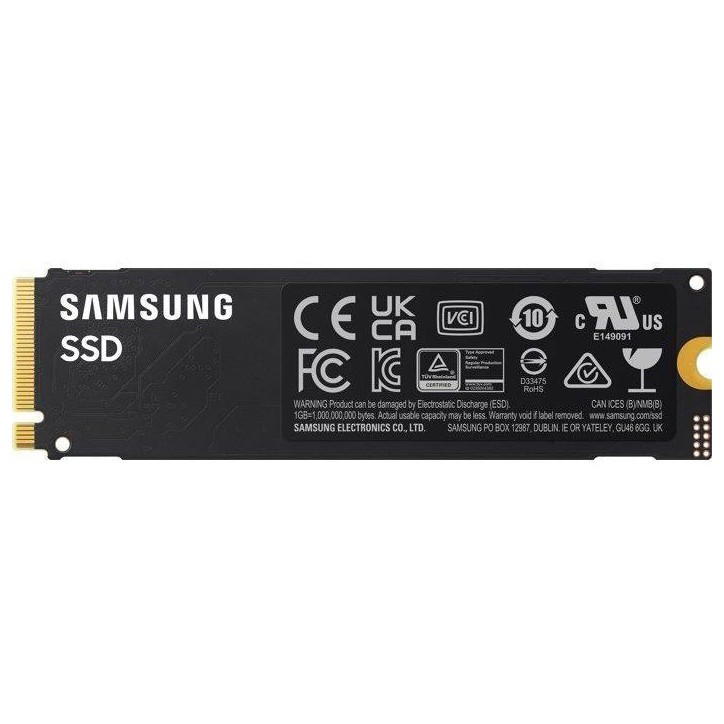 SAMSUNG - 990 - SSD Interne - 1 To - NVMe™ PCIe 4.0 - Vitesse lecture jusqu'a 7 150 Mo/s SAMSUNG - 990 - SSD Interne - 1 To - NVMe™ PCIe 4.0 - Vitesse lecture jusqu'a 7 150 Mo/s