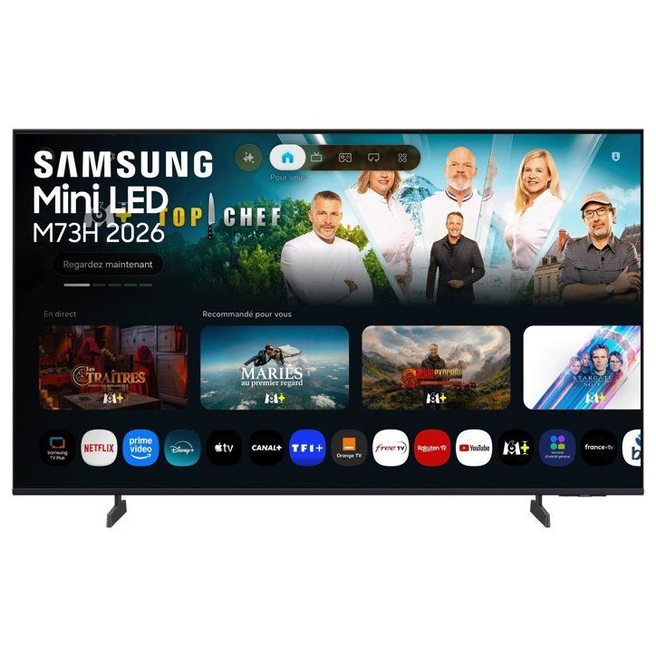 Samsung 75M73H - TV MiniLED 75 (190 cm) - 4K UHD 3840x2160 - Gaming Hub - Smart TV - 3xHDMI - WiFi Samsung 75M73H - TV MiniLED 75 (190 cm) - 4K UHD 3840x2160 - Gaming Hub - Smart TV - 3xHDMI - WiFi