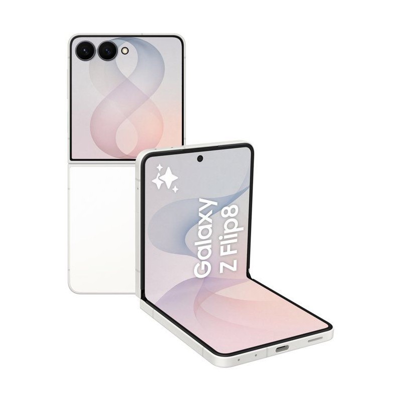 SAMSUNG Galaxy Z Flip8 AI Smartphone pliable 256 Go Blanc