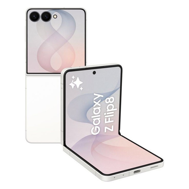 SAMSUNG Galaxy Z Flip8 AI Smartphone pliable 256 Go Blanc