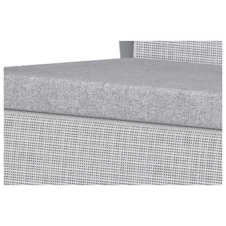 Salon bas de jardin - Résine - 4 places- Keter - Scandi Linea - Table coffre - Imitation canage gris clair et structure gris pe Salon bas de jardin - Résine - 4 places- Keter - Scandi Linea - Table coffre - Imitation canage gris clair et structure gris pe