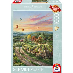 Puzzle - SCHMIDT SPIELE - Peaceful Valley Vineyard - 1000 pieces - Des