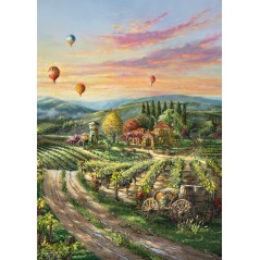 Puzzle - SCHMIDT SPIELE - Peaceful Valley Vineyard - 1000 pieces - Des 14 ans