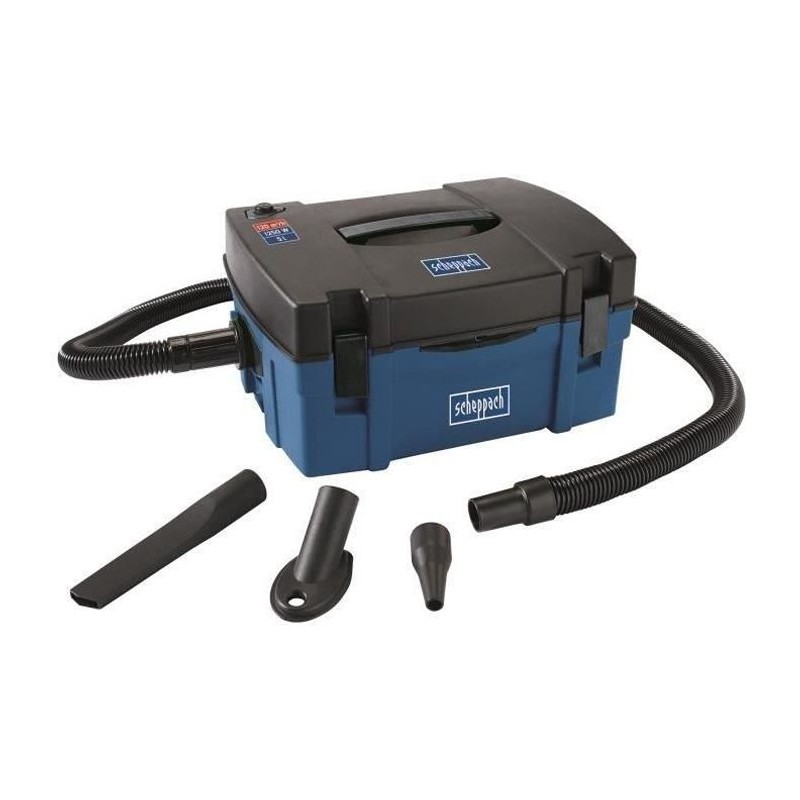 Aspirateur compact de chantier Scheppach - HD2P - Cuve polypropylene 5