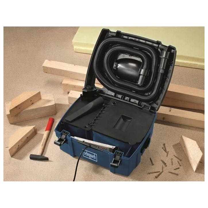 Aspirateur compact de chantier Scheppach - HD2P - Cuve polypropylene 5L - 1250W Aspirateur compact de chantier Scheppach - HD2P - Cuve polypropylene 5L - 1250W