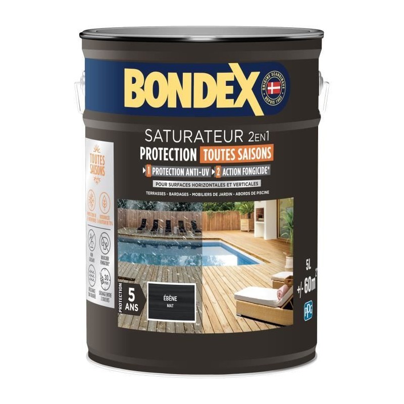 Saturateur 2 en 1 - BONDEX - Ebene mat - 5 L Saturateur 2 en 1 - BONDEX - Ebene mat - 5 L