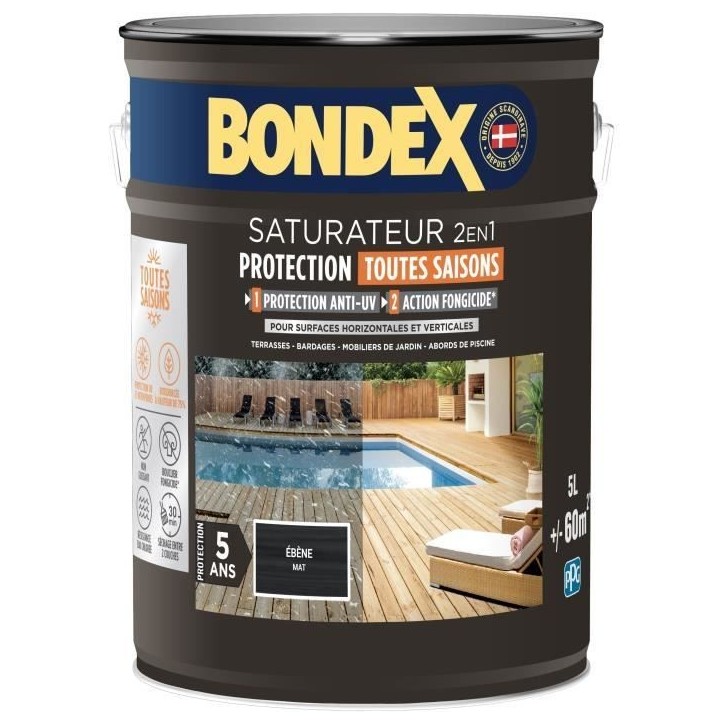 Saturateur 2 en 1 - BONDEX - Ebene mat - 5 L Saturateur 2 en 1 - BONDEX - Ebene mat - 5 L