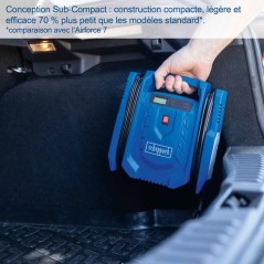 Compresseur portatif SCHEPPACH - AIRFORCE 7 SC - 100 W - 8 bars - 24L/min - 2 aiguilles + 2 adaptateurs