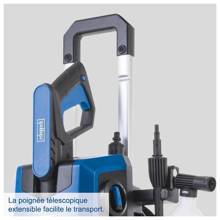 Nettoyeur haute pression électrique SCHEPPACH - SHD 150 - 150 bar - 420L/h - 1800W - Avec accessoires