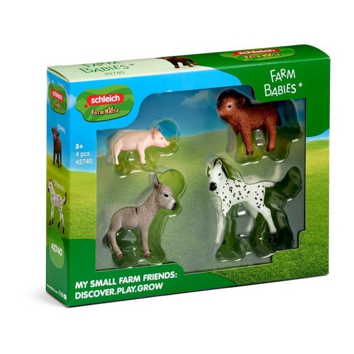 Figurines Mes premiers bébé animaux de la ferme - SCHLEICH 42740 - Gamme Farm World