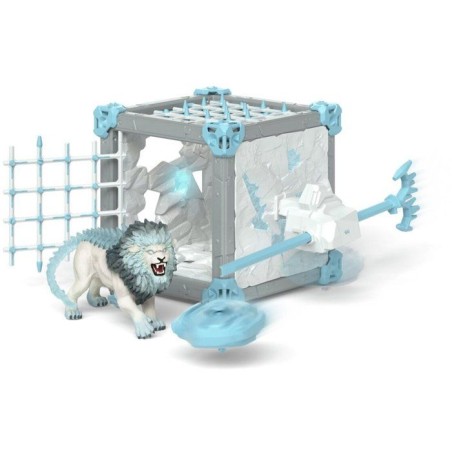 Figurine BattleCave Lion de Glace, Schleich 42766 Eldrador Creatures