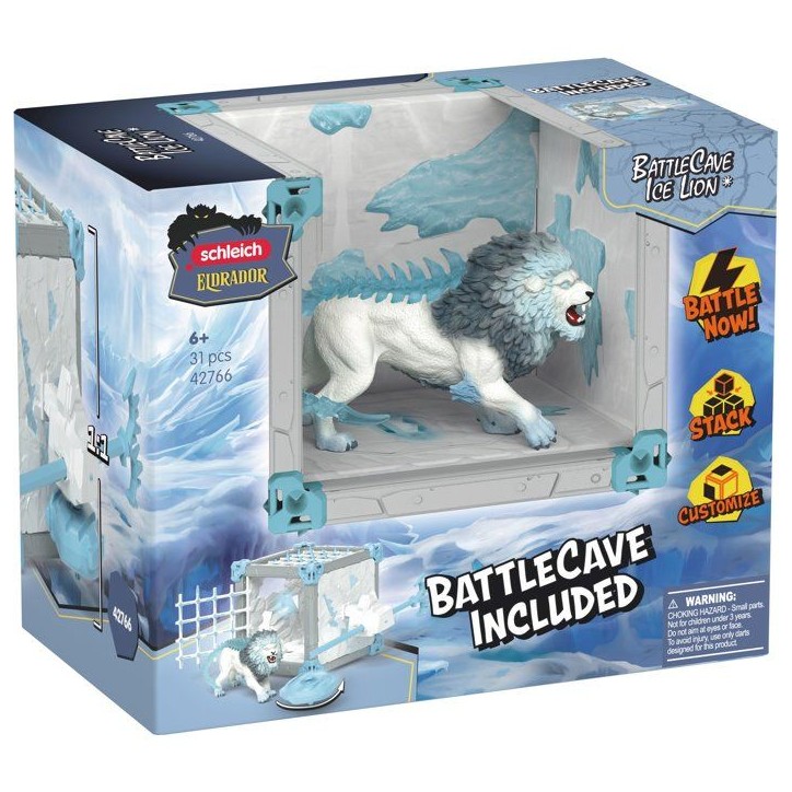 Figurine BattleCave Lion de Glace, Schleich 42766 Eldrador Creatures Figurine BattleCave Lion de Glace, Schleich 42766 Eldrador Creatures
