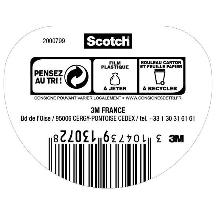 3M SCOTCH Ruban antidérapant - 5 m x 25 mm - Noir 3M SCOTCH Ruban antidérapant - 5 m x 25 mm - Noir