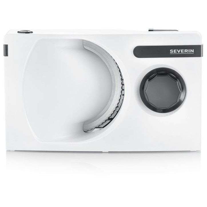 Trancheuse électrique compacte - SEVERIN - AS3912 - 100 W - Lame inox amovible 0 a 15 mm - Blanc