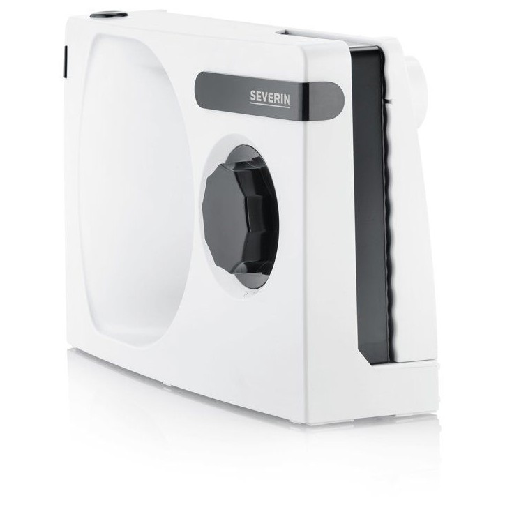 Trancheuse électrique compacte - SEVERIN - AS3912 - 100 W - Lame inox amovible 0 a 15 mm - Blanc