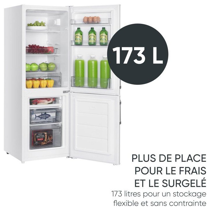 Réfrigérateur combiné congélateur bas - SEVERIN - DT8770 - 2 portes - 173 L - 142x50x56 cm - Blanc Réfrigérateur combiné congélateur bas - SEVERIN - DT8770 - 2 portes - 173 L - 142x50x56 cm - Blanc