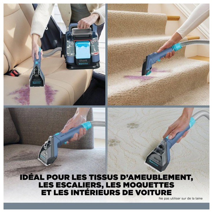 Nettoyeur Détacheur SHARK PX200EU StainStriker - 450W - Tapis, meubles et tissus