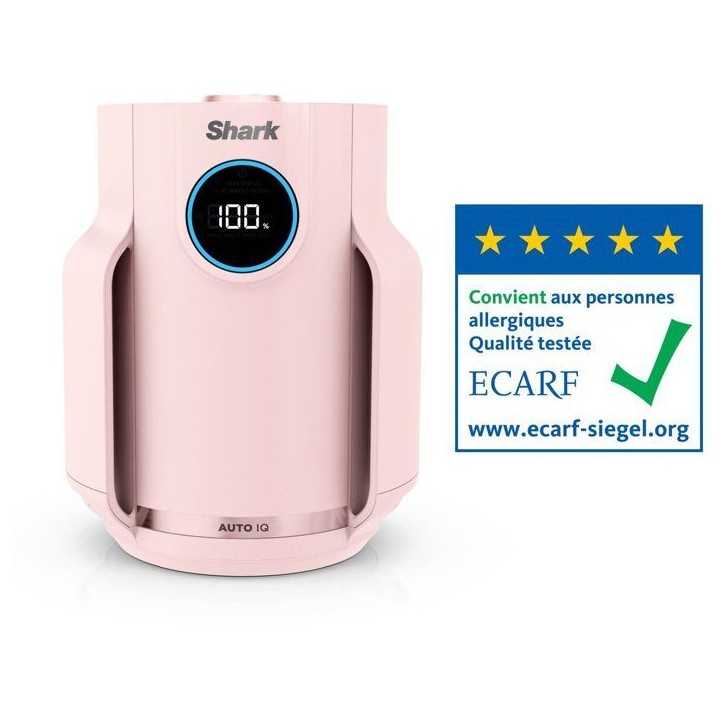 Purificateur d'air - SHARK - NeverChange Mini - Ultra silencieux - 23m2 - Rose