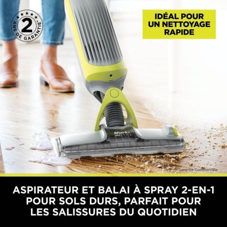 Aspirateur balai laveur sans fil 2-en-1 VacMop SHARK - VM200EU - Nettoyage par pulvérisation - 1,52kg - Tampons jetables