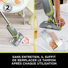 Aspirateur balai laveur sans fil 2-en-1 VacMop SHARK - VM200EU - Netto