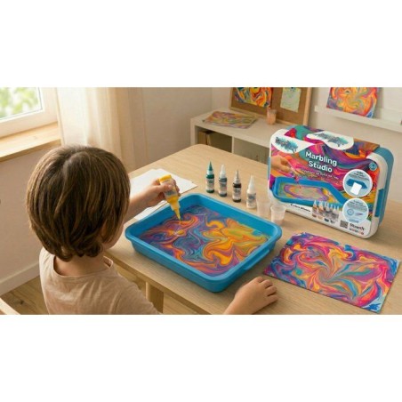 Kit de peinture marbrée avec poudre magique - Silverlit – Imagin'Art - Marbling Studio