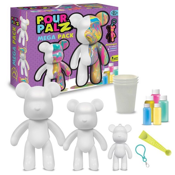 Kit créatif peinture 3 formats - Silverlit – Pour Palz - Mega Pack Kit créatif peinture 3 formats - Silverlit – Pour Palz - Mega Pack