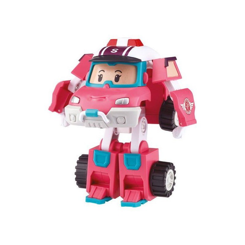 Figurine robot 10 cm - Silverlit – Robocar Poli – Véhicule Transf