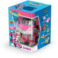 Figurine robot 10 cm - Silverlit – Robocar Poli – Véhicule Transformable Sandy 2-en-1
