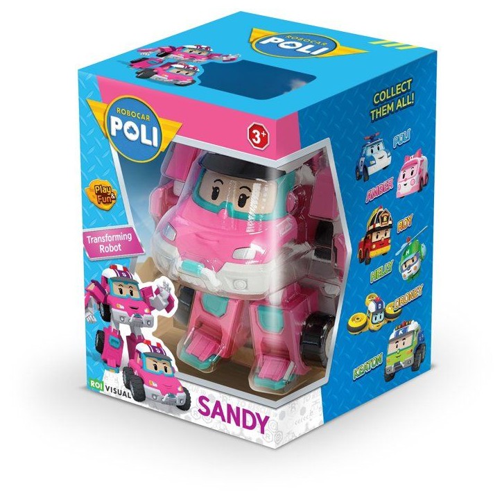 Figurine robot 10 cm - Silverlit – Robocar Poli – Véhicule Transformable Sandy 2-en-1 Figurine robot 10 cm - Silverlit – Robocar Poli – Véhicule Transformable Sandy 2-en-1
