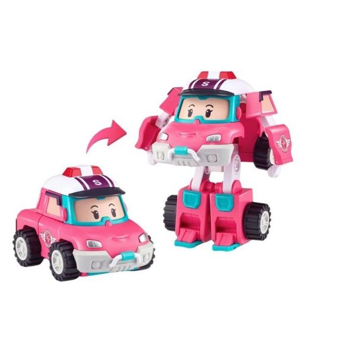 Figurine robot 10 cm - Silverlit – Robocar Poli – Véhicule Transformable Sandy 2-en-1 Figurine robot 10 cm - Silverlit – Robocar Poli – Véhicule Transformable Sandy 2-en-1