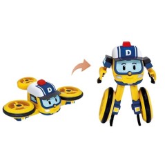 Figurine robot drone 10 cm - Silverlit – Robocar Poli – Véhicule