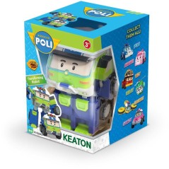 Figurine robot 10 cm - Silverlit – Robocar Poli – Véhicule Transformable Keaton 2-en-1